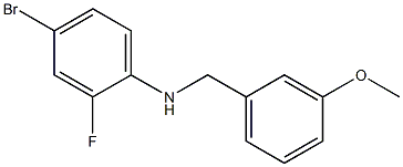 4-bromo-2-fluoro-N-[(3-methoxyphenyl)methyl]aniline Struktur