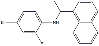 4-bromo-2-fluoro-N-[1-(naphthalen-1-yl)ethyl]aniline Struktur