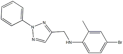 4-bromo-2-methyl-N-[(2-phenyl-2H-1,2,3-triazol-4-yl)methyl]aniline Struktur