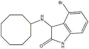 4-bromo-3-(cyclooctylamino)-2,3-dihydro-1H-indol-2-one Struktur