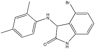 4-bromo-3-[(2,4-dimethylphenyl)amino]-2,3-dihydro-1H-indol-2-one Struktur