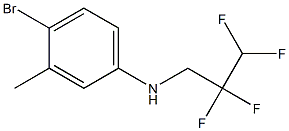 4-bromo-3-methyl-N-(2,2,3,3-tetrafluoropropyl)aniline Struktur