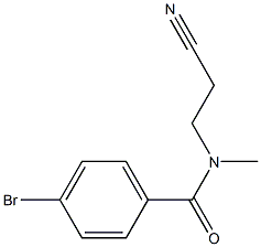 4-bromo-N-(2-cyanoethyl)-N-methylbenzamide Struktur