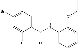 4-bromo-N-(2-ethoxyphenyl)-2-fluorobenzamide Struktur