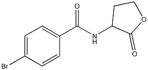 4-bromo-N-(2-oxooxolan-3-yl)benzamide Struktur