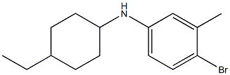 4-bromo-N-(4-ethylcyclohexyl)-3-methylaniline Struktur