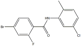 4-bromo-N-(5-chloro-2-methylphenyl)-2-fluorobenzamide Struktur