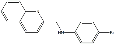 4-bromo-N-(quinolin-2-ylmethyl)aniline Struktur