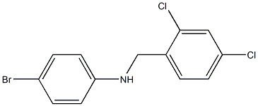 4-bromo-N-[(2,4-dichlorophenyl)methyl]aniline Struktur