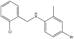 4-bromo-N-[(2-chlorophenyl)methyl]-2-methylaniline Struktur