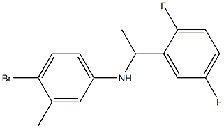 4-bromo-N-[1-(2,5-difluorophenyl)ethyl]-3-methylaniline Struktur