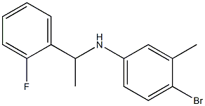 4-bromo-N-[1-(2-fluorophenyl)ethyl]-3-methylaniline Struktur