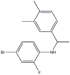 4-bromo-N-[1-(3,4-dimethylphenyl)ethyl]-2-fluoroaniline Struktur