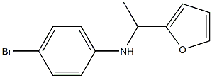 4-bromo-N-[1-(furan-2-yl)ethyl]aniline Struktur