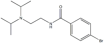 4-bromo-N-[2-(diisopropylamino)ethyl]benzamide Struktur