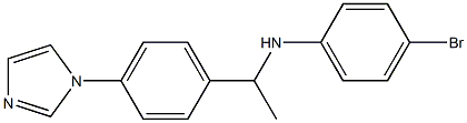 4-bromo-N-{1-[4-(1H-imidazol-1-yl)phenyl]ethyl}aniline Struktur