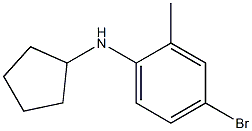 4-bromo-N-cyclopentyl-2-methylaniline Struktur