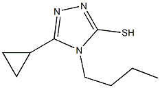 4-butyl-5-cyclopropyl-4H-1,2,4-triazole-3-thiol Struktur