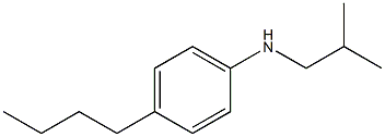 4-butyl-N-(2-methylpropyl)aniline Struktur