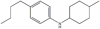 4-butyl-N-(4-methylcyclohexyl)aniline Struktur