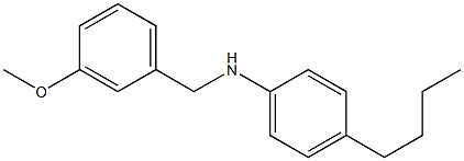 4-butyl-N-[(3-methoxyphenyl)methyl]aniline Struktur