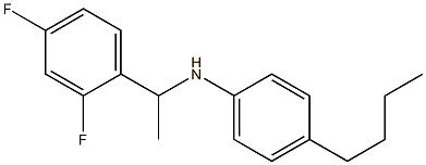 4-butyl-N-[1-(2,4-difluorophenyl)ethyl]aniline Struktur