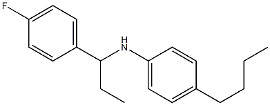 4-butyl-N-[1-(4-fluorophenyl)propyl]aniline Struktur