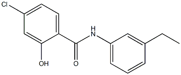 4-chloro-N-(3-ethylphenyl)-2-hydroxybenzamide Struktur