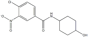 4-chloro-N-(4-hydroxycyclohexyl)-3-nitrobenzamide Struktur