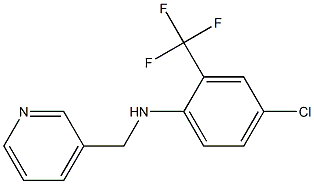 4-chloro-N-(pyridin-3-ylmethyl)-2-(trifluoromethyl)aniline Struktur