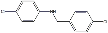 4-chloro-N-[(4-chlorophenyl)methyl]aniline Struktur