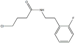 4-chloro-N-[2-(2-fluorophenyl)ethyl]butanamide Struktur