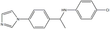 4-chloro-N-{1-[4-(1H-imidazol-1-yl)phenyl]ethyl}aniline Struktur