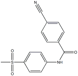 4-cyano-N-(4-methanesulfonylphenyl)benzamide Struktur