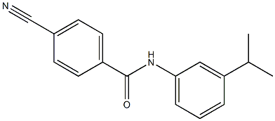 4-cyano-N-[3-(propan-2-yl)phenyl]benzamide Struktur