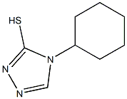 4-cyclohexyl-4H-1,2,4-triazole-3-thiol Struktur