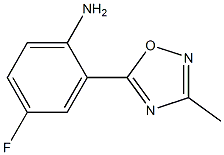 4-fluoro-2-(3-methyl-1,2,4-oxadiazol-5-yl)aniline Struktur