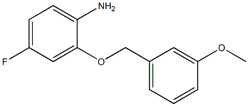 4-fluoro-2-[(3-methoxyphenyl)methoxy]aniline Struktur