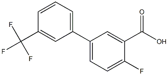 4-fluoro-3'-(trifluoromethyl)-1,1'-biphenyl-3-carboxylic acid Struktur