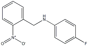 4-fluoro-N-[(2-nitrophenyl)methyl]aniline Struktur