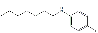 4-fluoro-N-heptyl-2-methylaniline Struktur