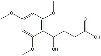 4-hydroxy-4-(2,4,6-trimethoxyphenyl)butanoic acid Struktur