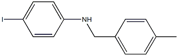 4-iodo-N-[(4-methylphenyl)methyl]aniline Struktur