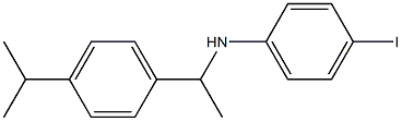 4-iodo-N-{1-[4-(propan-2-yl)phenyl]ethyl}aniline Struktur