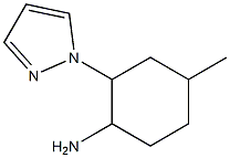 4-methyl-2-(1H-pyrazol-1-yl)cyclohexanamine Struktur