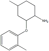 4-methyl-2-(2-methylphenoxy)cyclohexanamine Struktur