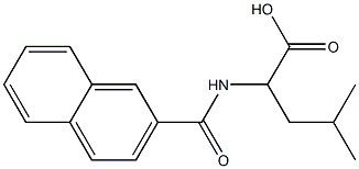 4-methyl-2-(2-naphthoylamino)pentanoic acid Struktur