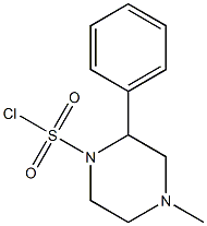 4-methyl-2-phenylpiperazine-1-sulfonyl chloride Struktur