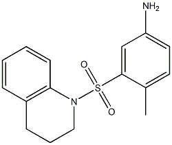 4-methyl-3-(1,2,3,4-tetrahydroquinoline-1-sulfonyl)aniline Struktur