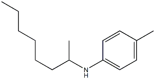 4-methyl-N-(octan-2-yl)aniline Struktur